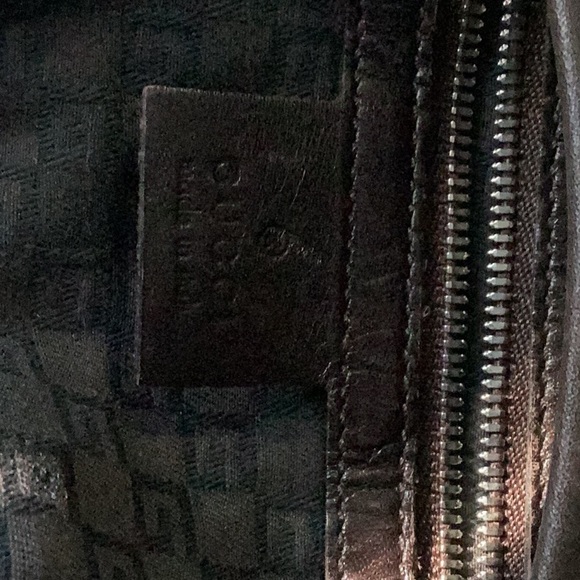 GUCCI SHERRY LINEshoulder bag hobo beige /brown canvas leather interlocking - Picture 8 of 13